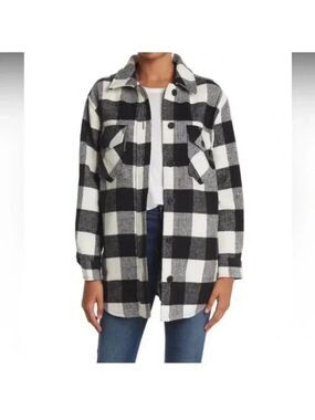 RDI Buffalo Plaid Shirt Jacket Shacket Size L